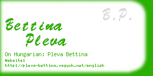 bettina pleva business card